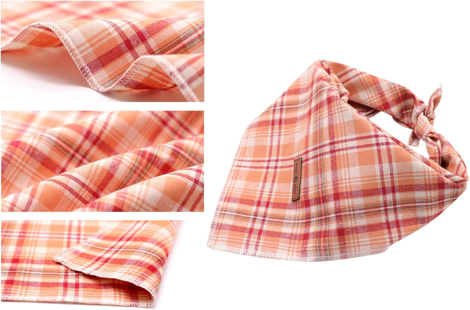 Fall Dog Bandana Halloween Thanksgiving Washable Cotton Handkerchief Scarf Triangle Bandana for Small Medium Large Dogs Girl Boy