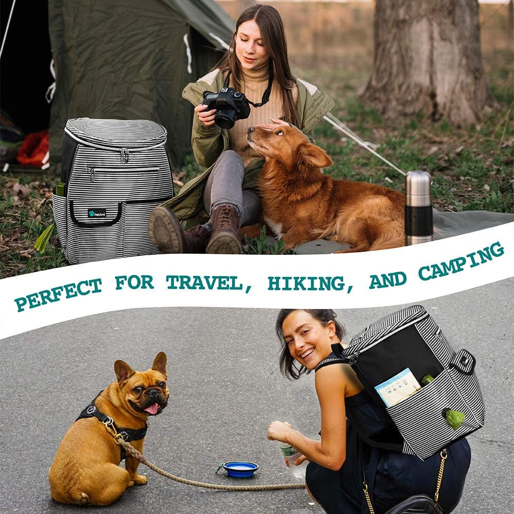 Take Them Anywhere Worry-Free – Airline Approved Dog & Cat Travel Backpack, Black