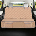 Waterproof Dog Car Seat Cover – Nonslip Back Seat Protector, Universal Fit for All Vehicles, Beige