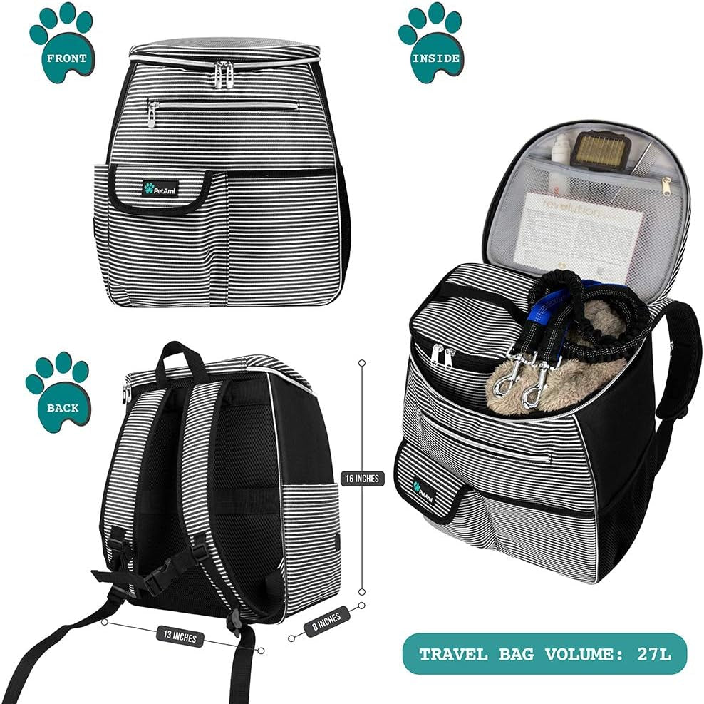 Take Them Anywhere Worry-Free – Airline Approved Dog & Cat Travel Backpack, Black