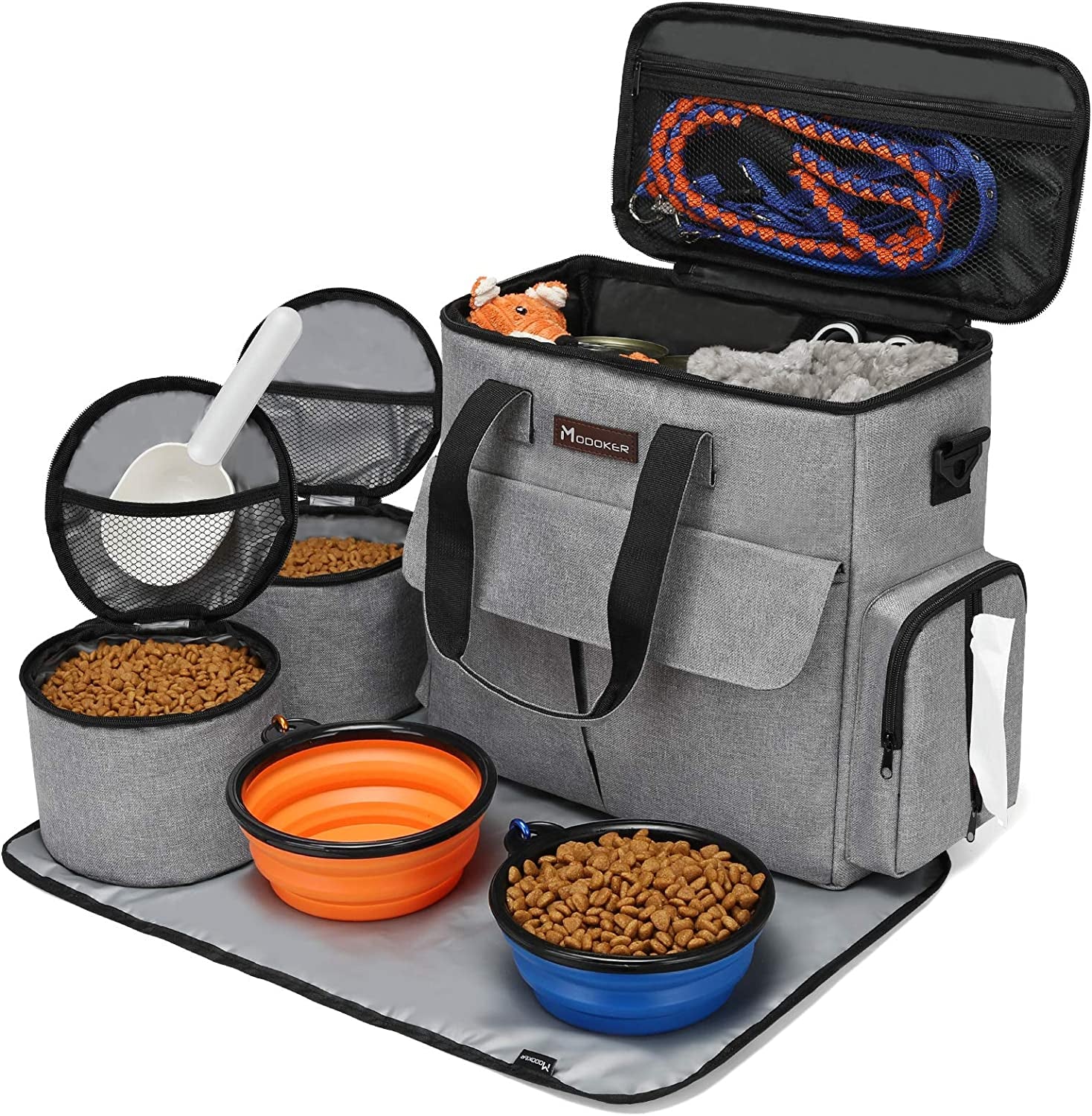 Complete Dog Travel Organizer Bag – Everything Your Pup Needs for Road Trips & Camping in One Bag