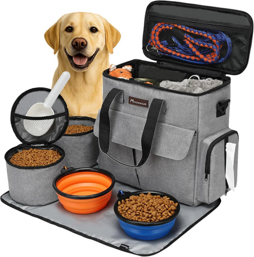 Complete Dog Travel Organizer Bag – Everything Your Pup Needs for Road Trips & Camping in One Bag