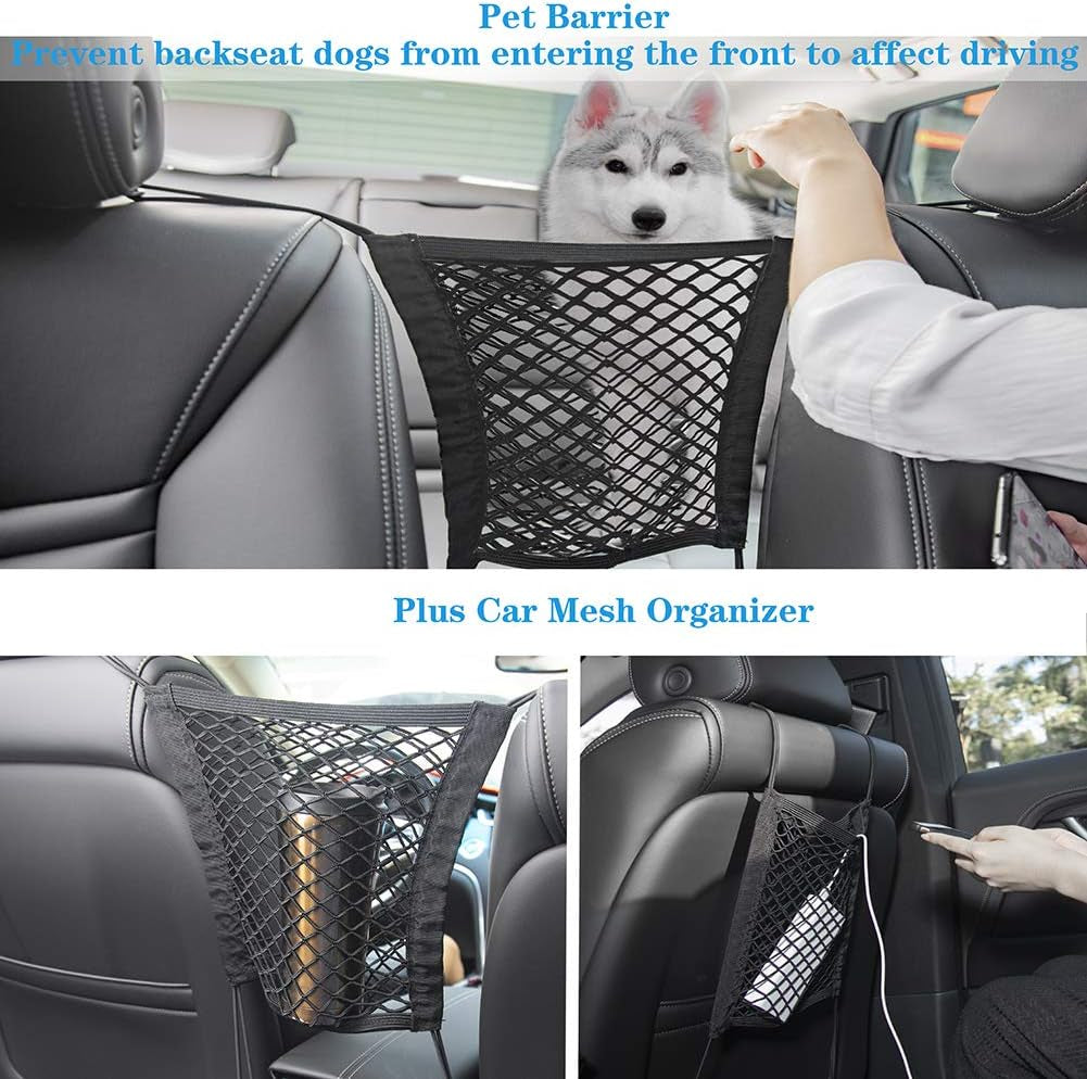 Waterproof Dog Car Seat Cover – Nonslip Back Seat Protector, Universal Fit for All Vehicles, Beige